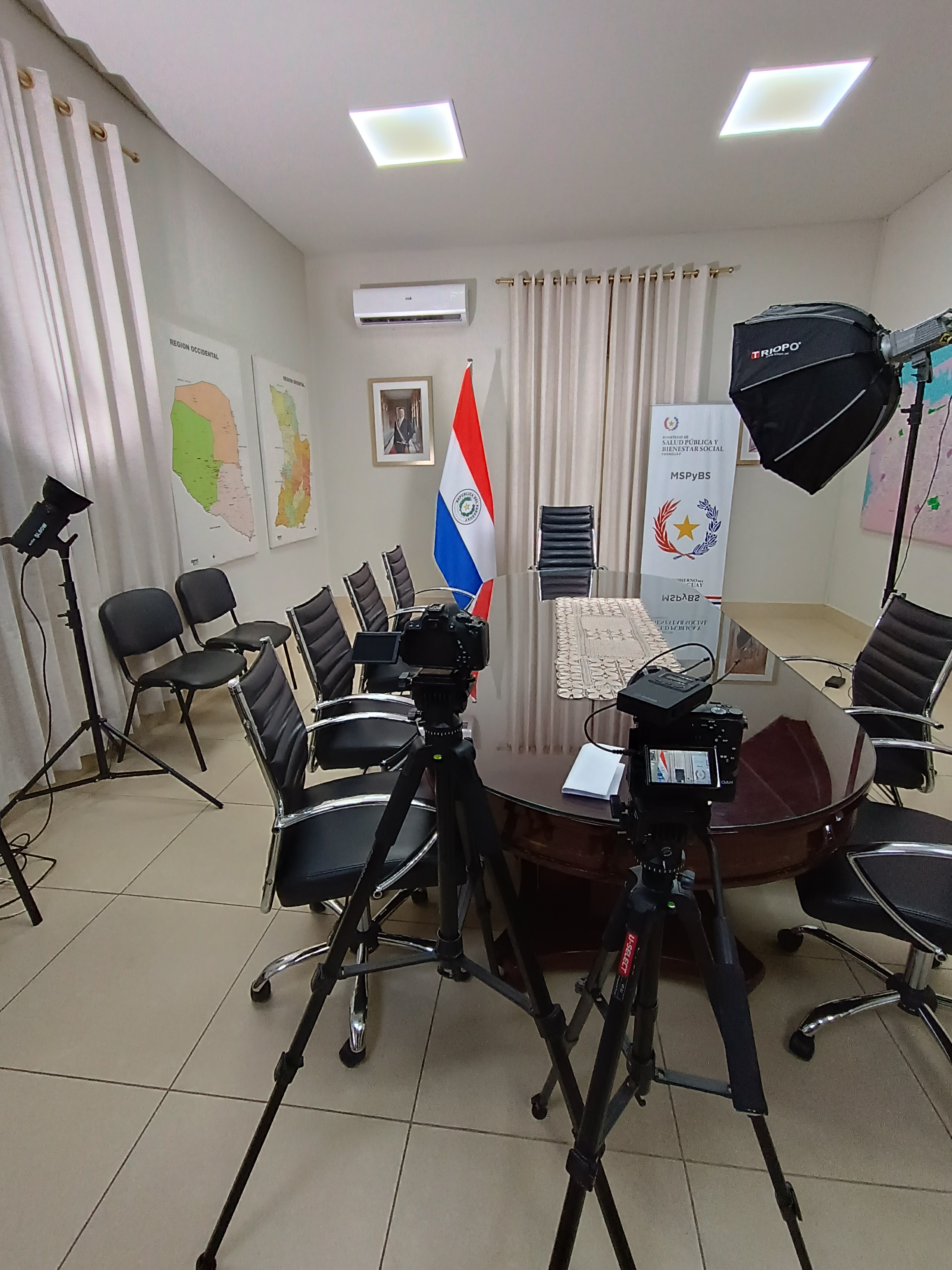 Estúdio de entrevistas da Maite Media